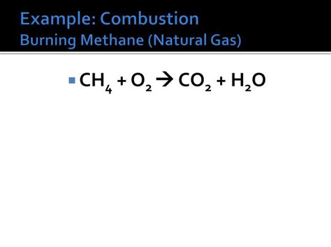 Methane Gas: Methane Gas And Oxygen Balanced Equation