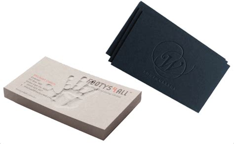 Embossed Business Cards | Gold Embossed Business Cards