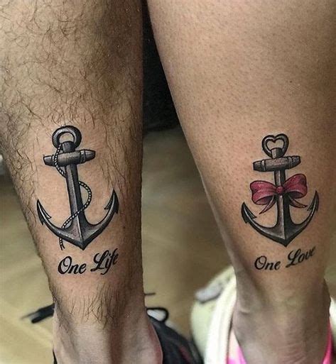 Couple Tattoo Matching Anchors 52 Ideas For 2020 | Matching couple ...