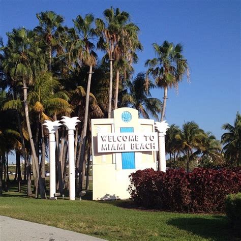 Welcome To Miami Beach Sign - Miami Beach, FL