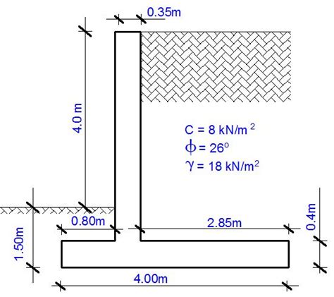 Design of Cantilever Retaining Wall Supporting Lateritic Earth Fill - Structville