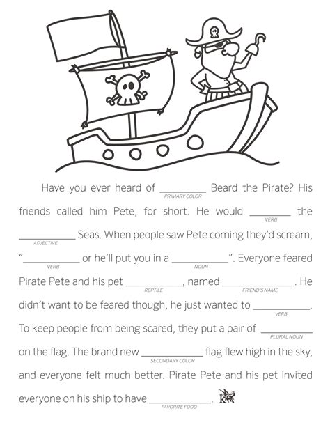 Fill In The Blanks Story Worksheets Pdf Halloween – AlphabetWorksheetsFree.com