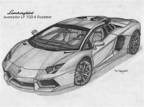 Lamborghini, Carro dibujo, Lamborghini aventador