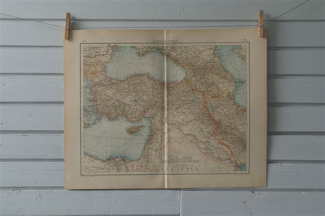 1901 Vintage Map of Turkey