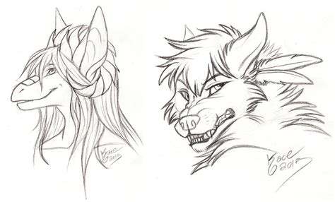 darkdragoon and neonpossum - Sketches by KaceKitten on DeviantArt