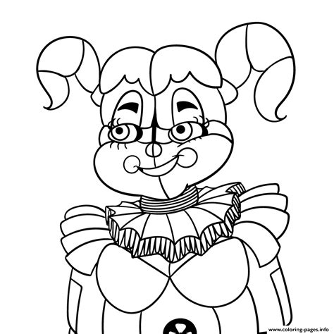 Baby From Fnaf Sister Coloring Pages Printable