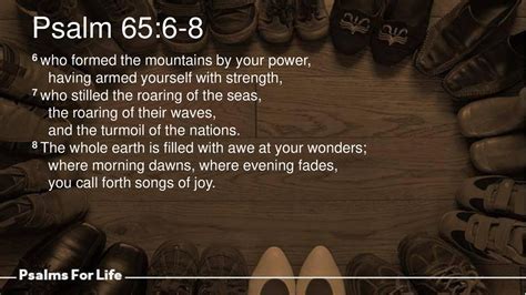 Psalm 65 Redeemer, Creator, Provider. - ppt download