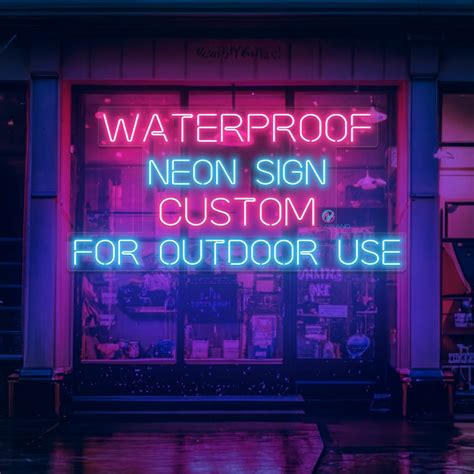 Outdoor Neon Sign Custom Wall Decor Waterproof Neon Sign - Etsy