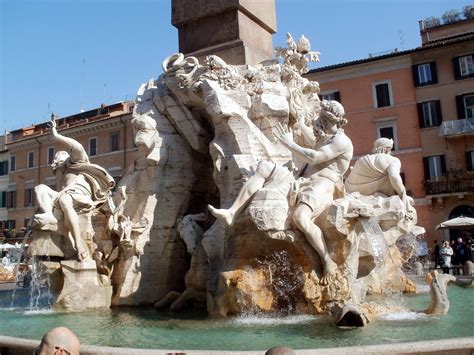 Bernini's Fountain of the Four Rivers Bernini, Rivers, Mount Rushmore, Fountain, Favorite Places ...