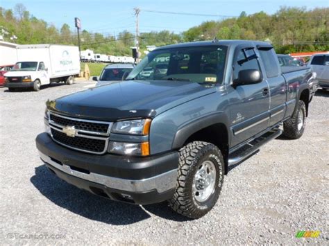 2006 Blue Granite Metallic Chevrolet Silverado 2500HD Extended Cab 4x4 #64289280 Photo #3 ...