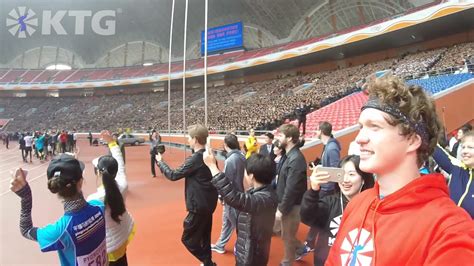 Inside the Rungrado May Day Stadium, North Korea, with 90,000 locals! - YouTube