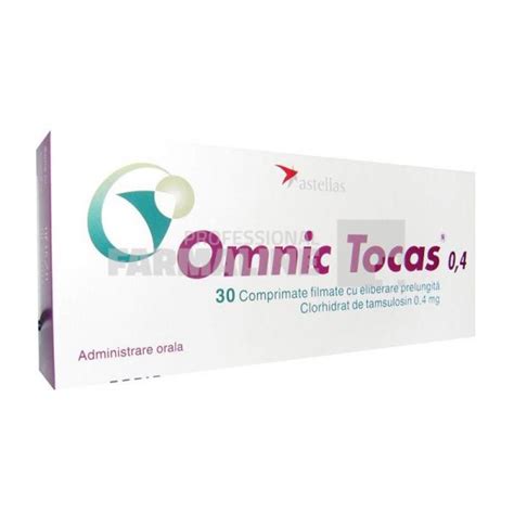 OMNIC TOCAS R 0,4 x 30 COMPR. FILM. ELIB. PREL. 0,4mg ASTELLAS PHARMA EURO - Vezi prospectul ...