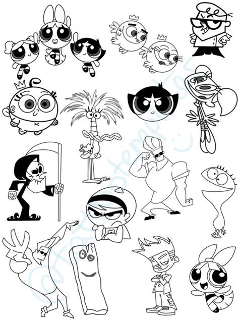 Cartoon Network Tattoo Flash Sheet - Etsy