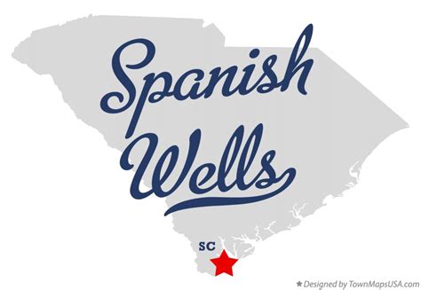 Map of Spanish Wells, SC, South Carolina