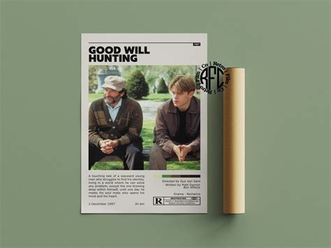 Good Will Hunting Retro Vintage Poster Minimalist Movie Poster Retro Vintage Art Print Wall Art ...