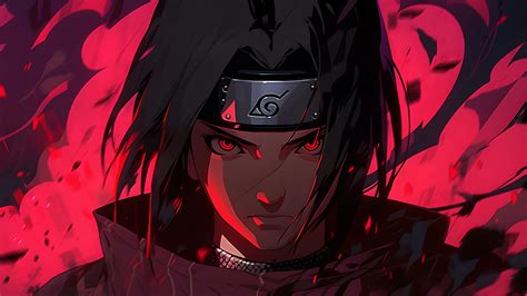 Naruto Itachi Uchiha Red Desktop Wallpaper - Itachi Wallpapers 4K