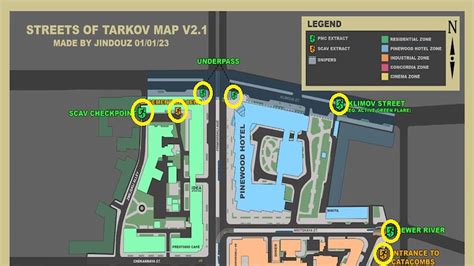 All exfil locations on Streets of Tarkov map in Escape from Tarkov ...