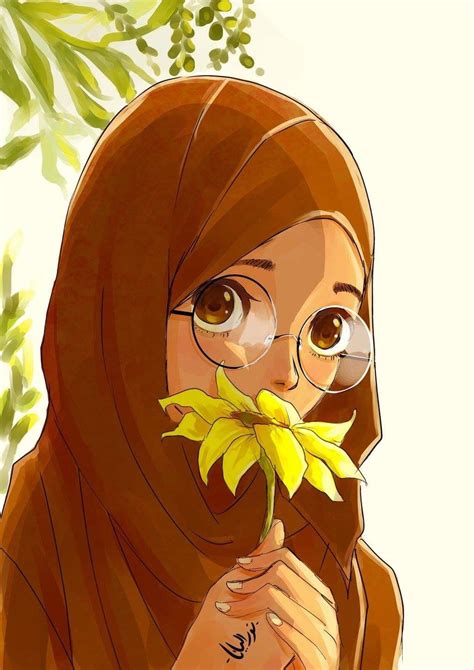 Islamic anime | Ilustrasi karakter, Anime kawaii, Wallpaper kartun