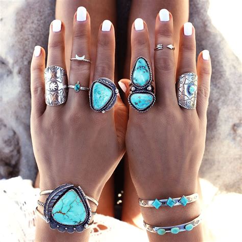 Turquoise Zone | Turquoise boho ring, Turquoise rings, Turquoise boho