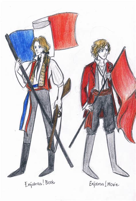 Enjolras in two versions by xxIgnisxx on DeviantArt