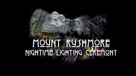 Mt Rushmore at Night - YouTube
