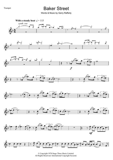 Baker Street | Sheet Music Direct