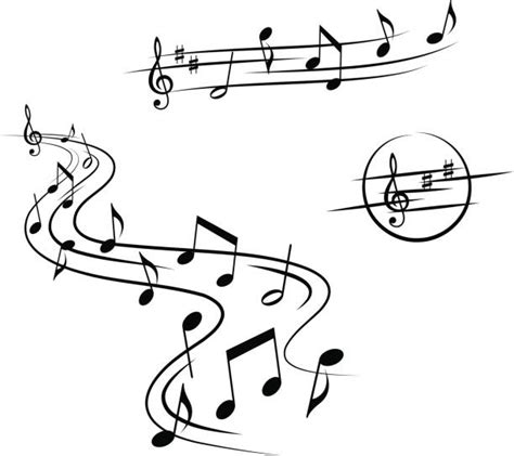 Best Clip Art Of Fancy Music Notes Illustrations, Royalty-Free Vector ...