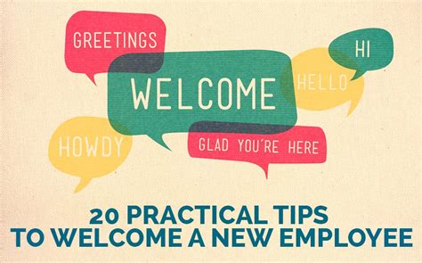 Welcome a New Employee: 20 Tips for Success