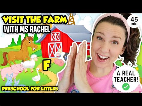 Learn Farm Animals with Ms Rachel | Animal Sounds, Old MacDonald Had A Farm | Videos for ...
