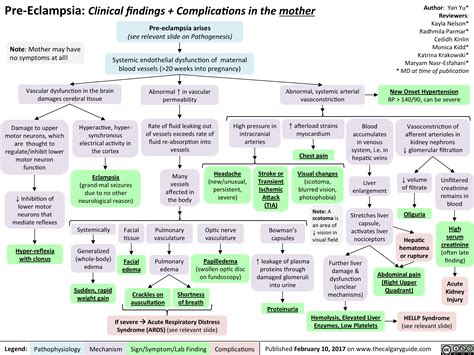 Pre-Eclampsia: Clinical findings + Complications in the mother ...