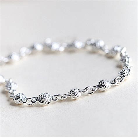 [30% OFF] 925 Sterling Silver Bracelet Silver Chain Lady Women Jewelry ...