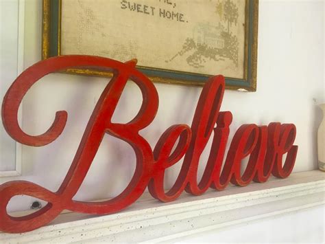 Believe sign Carved Wood believe sign shabby chic signsaged | Etsy