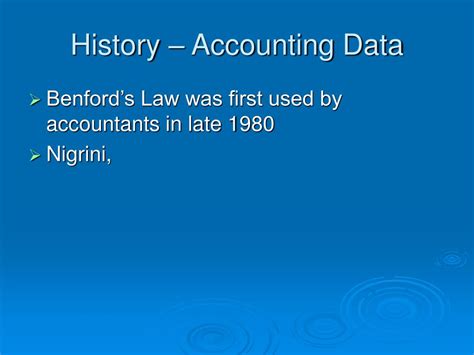 PPT - BENFORD’S LAW PowerPoint Presentation, free download - ID:6689924