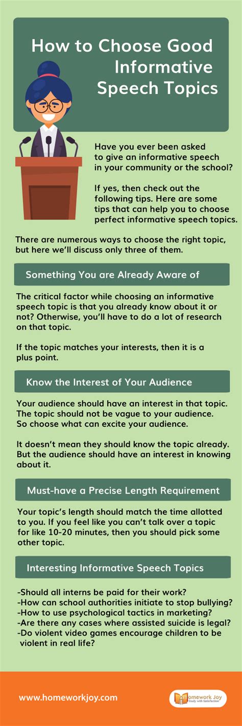 How to Choose Good Informative Speech Topics