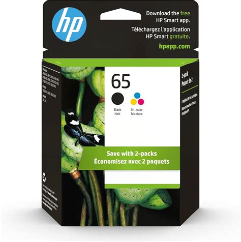 Amazon Com Original Hp 65 Black Tri Color Ink Cartridges 2 Pack Works ...