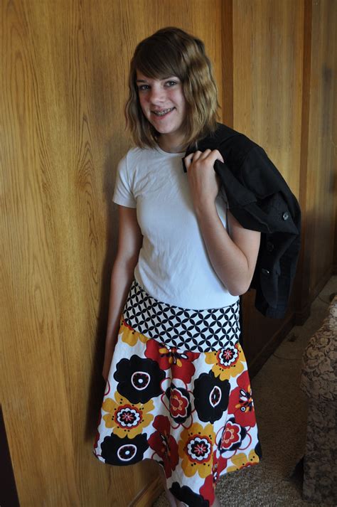 Teen Girl in DIY Skirt | She didn't want to pose like this. … | Flickr