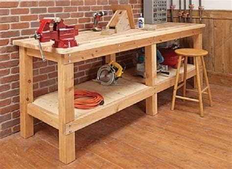 Heavy Duty Plank Workbench Woodsmith Plans Shop Ideas – Whole Mom