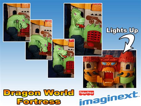 IMAGINEXT Deluxe Pirate Ship & Dragon World Fortress Castle Shark Knights Fuzzy