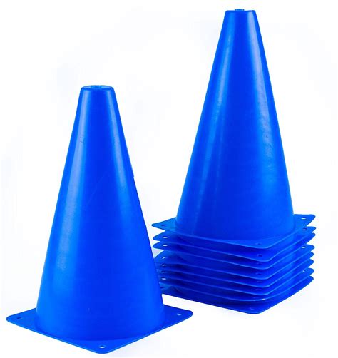 RK Sports Plastic Sport Cones 12 inch - Blue