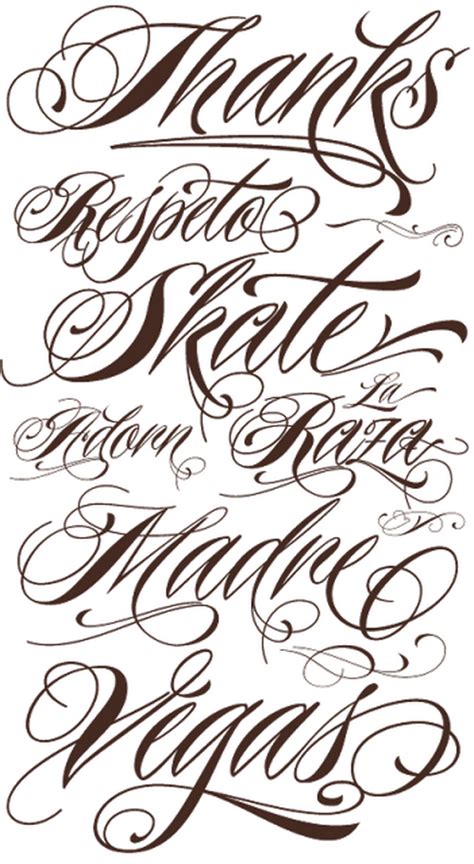 Tattoo Lettering Fonts - Interior Home Design