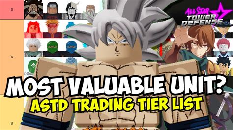 Most Valuable Unit? ASTD Trading Tier List October 2022! - YouTube