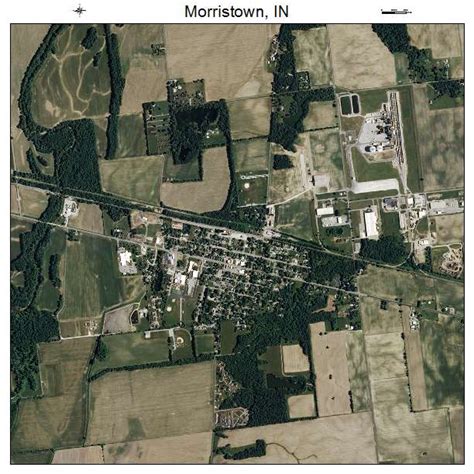 Aerial Photography Map of Morristown, IN Indiana