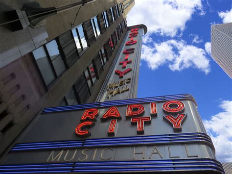 Radio City Music Hall on Broadway in NYC