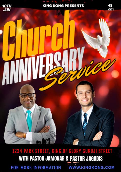 church anniversary Template | PosterMyWall