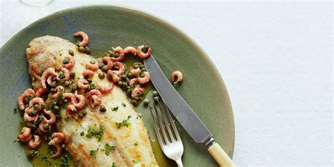 Grilled Dover sole with brown butter shrimps recipe