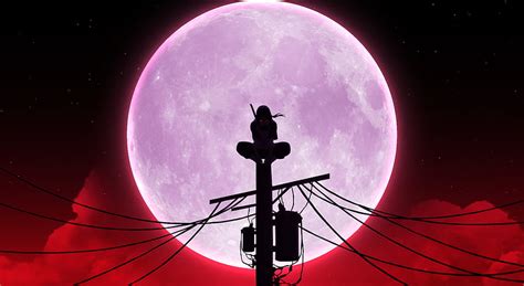 Blood Moon Itachi, itachi on pole HD wallpaper | Pxfuel