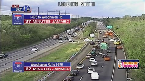 All lanes back open after crash on I-95 South in Northeast Philadelphia - 6abc Philadelphia