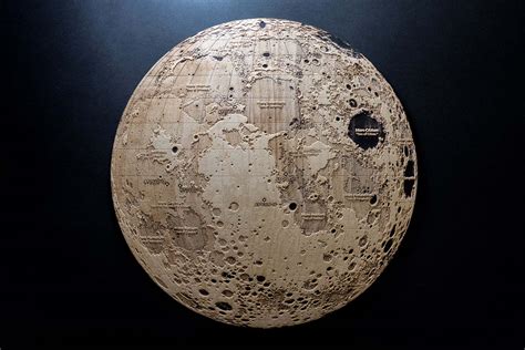 Topographic Map of the Moon - Work - Robin Hanhart