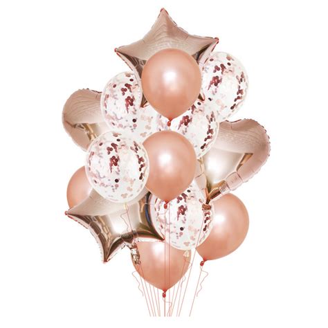 Party Decor Balloons Pack - Rose Gold - Wishque | Sri Lanka's Premium Online Shop! Send Gifts to ...