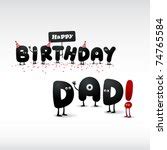 Happy Birthday Dad Greeting Card Free Stock Photo - Public Domain Pictures